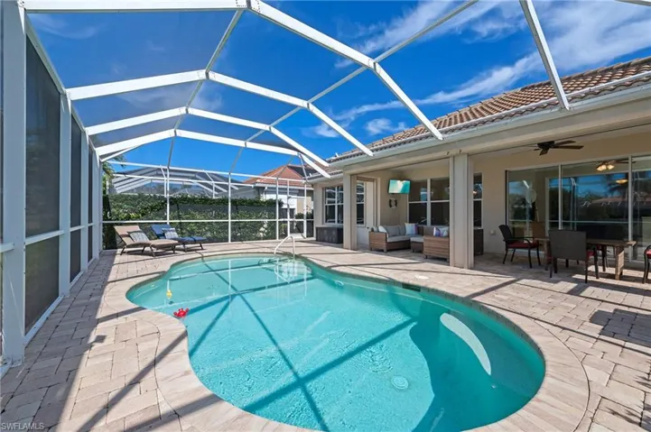 28526 Guiivere Way Bonita Springs FL 34135  - Lagoon style pool