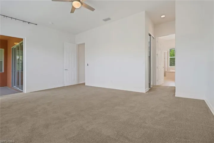 HUGE Primary Bedroom w/Sliding Doors to Balcony