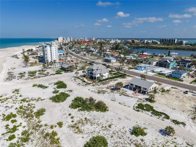 View of urban area with expansive coastline