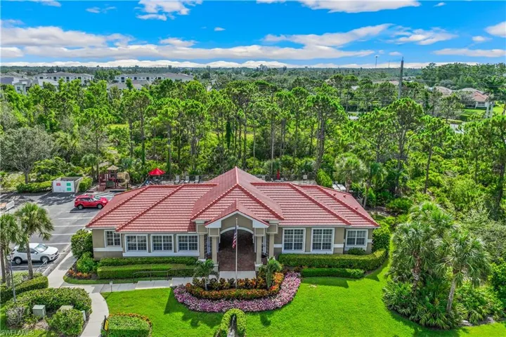 Bird's eye view of the clubhouse.