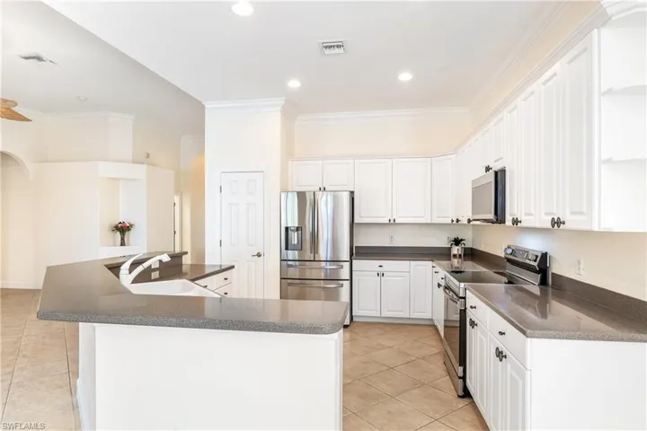 Kitchen with new appliances.