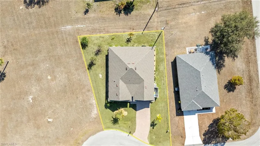 View of property location with property boundaries highlighted