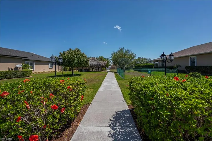 Sidewalks and green space