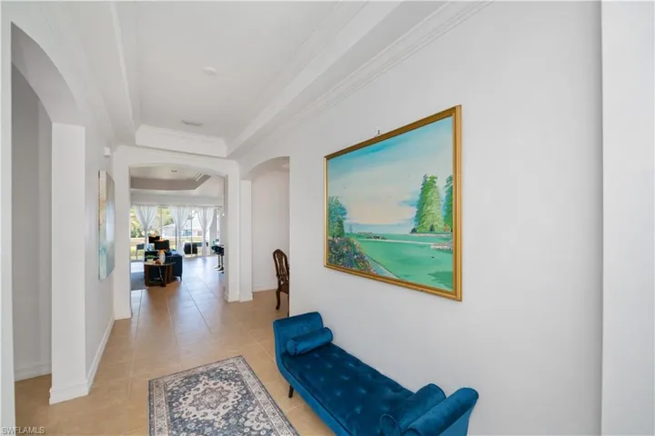 Stately Entry with a wide hall