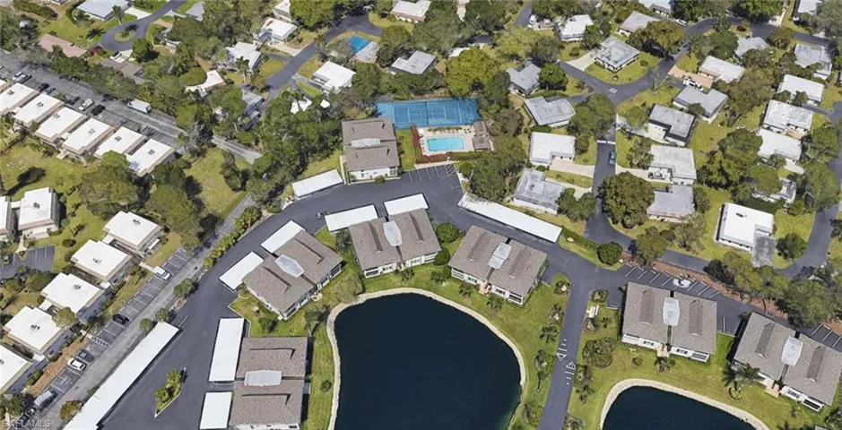 Aerial view of property's location.