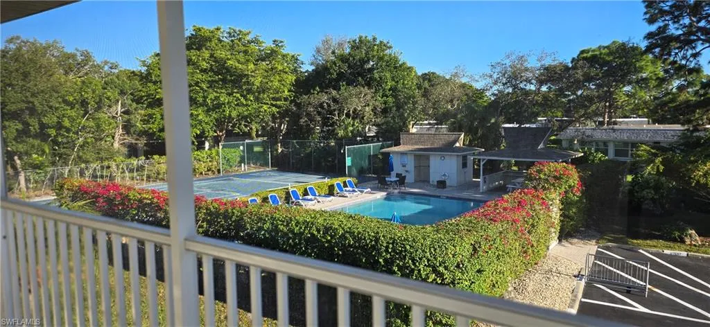 Screened Lanai Overlooking Pool & Recreation Area.