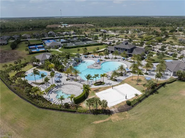 Aerial view featuring a residential view