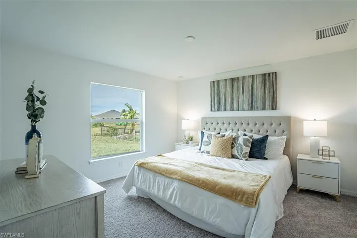 Bedroom featuring carpet