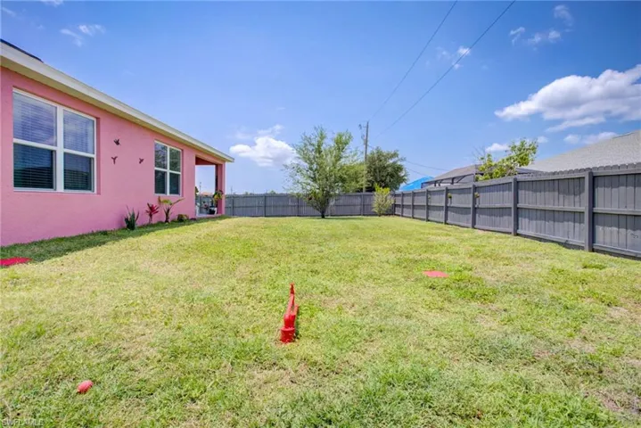 Fenced In Backyard Looking Left