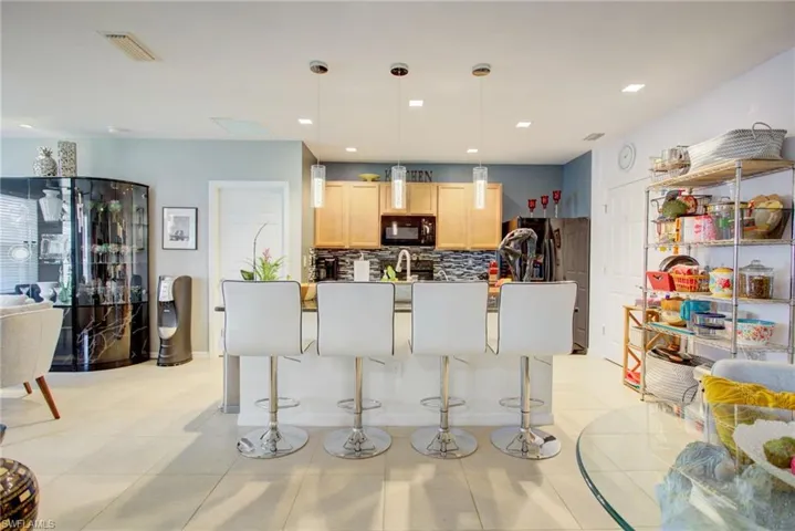 Kitchen From Living Room