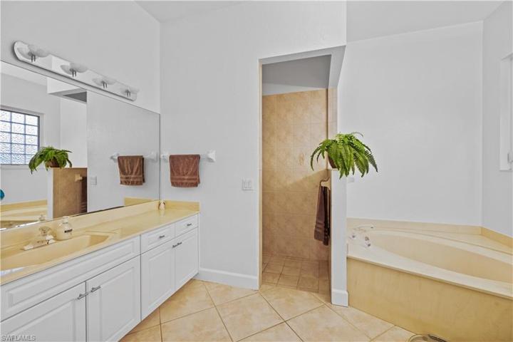 Main bathroom with walk-in shower