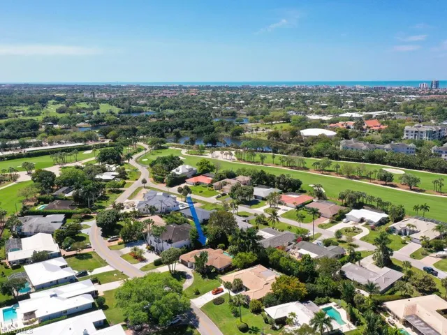 Aerial view showing the proximity to the gulf/ beaches
