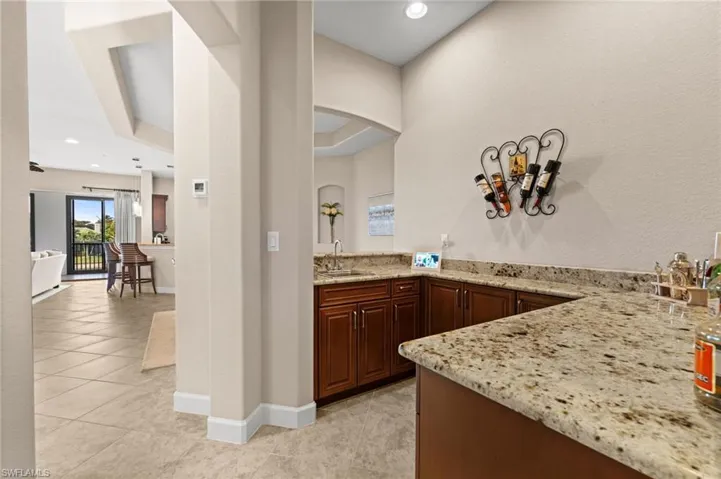 Wet Bar open to formal dining room