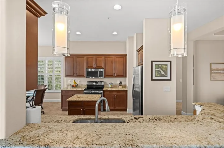 Large kitchen with island