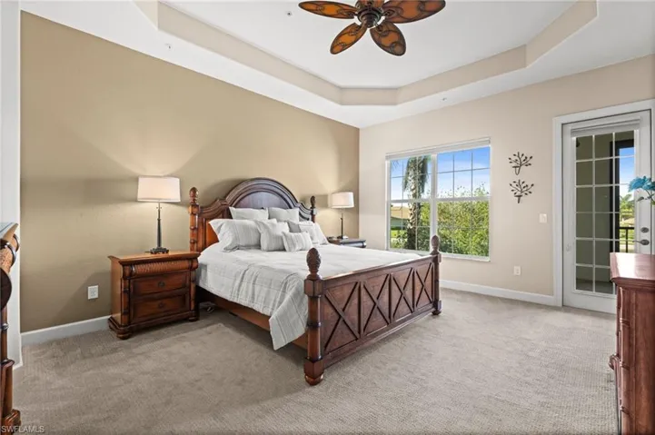Primary bedroom with private door to the lanai
