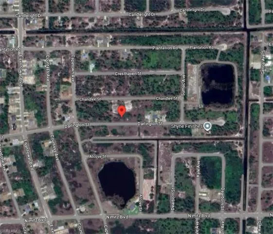Aerial overview of property's location