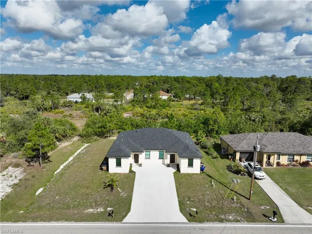 View from above of property