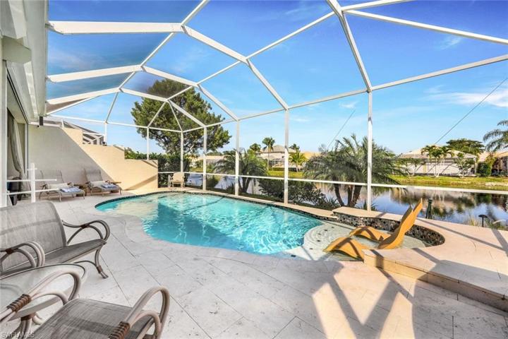 Screened resort pool and covered lanai
