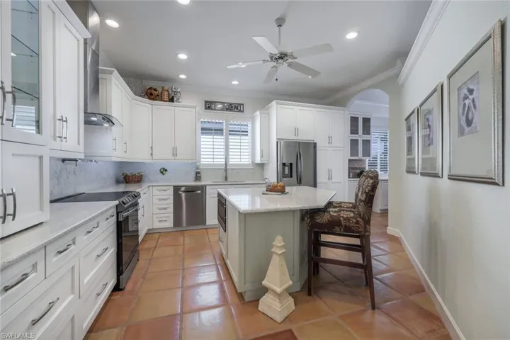 New custom white shaker cabinetry