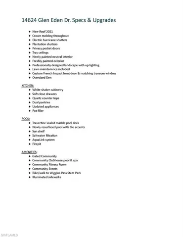 Spec Sheet