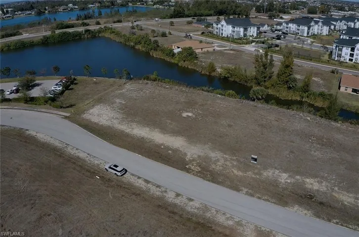 Bird's eye view of a large body of water