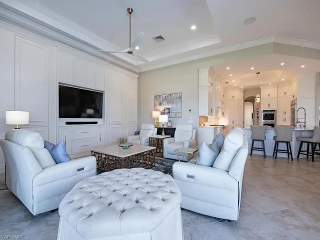 View of great  room opening onto the kitchen