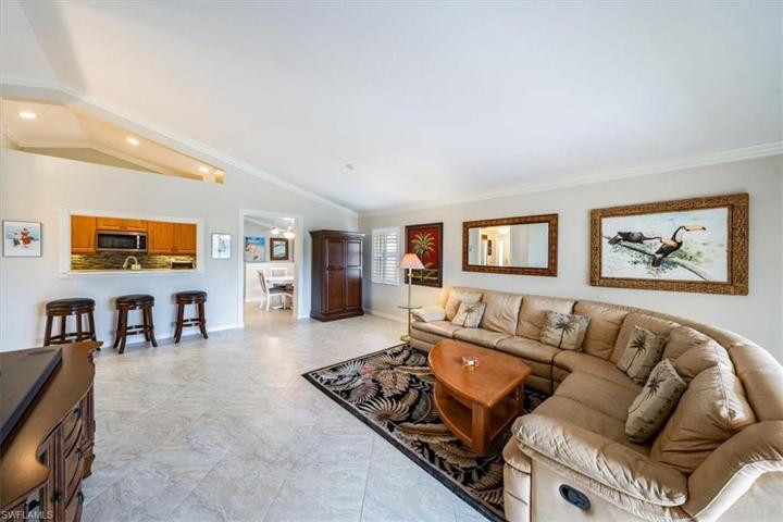 Vaulted Ceiling Living area