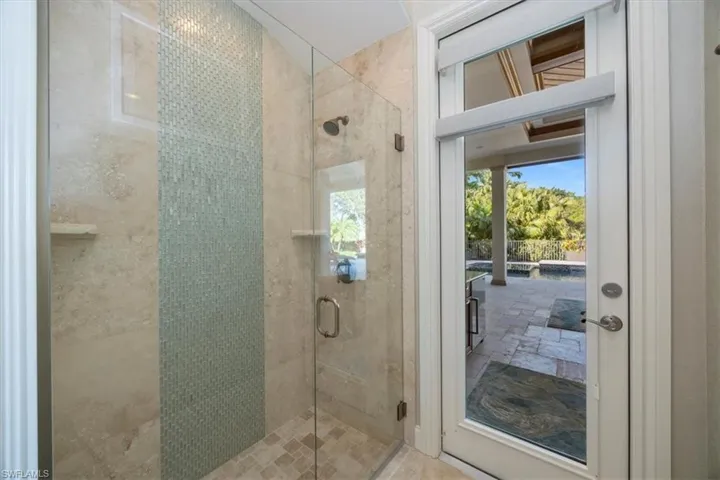 Full bathroom with a stall shower