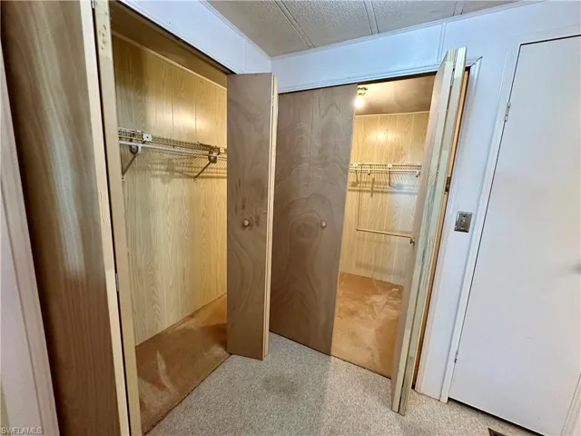 Master bedroom closets