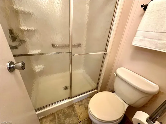 Master Bathroom walk-in shower and toilet