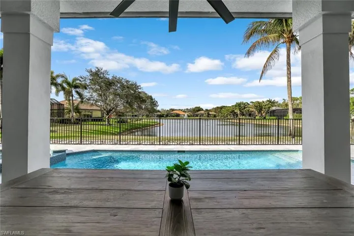 Beautiful lake view from the pool