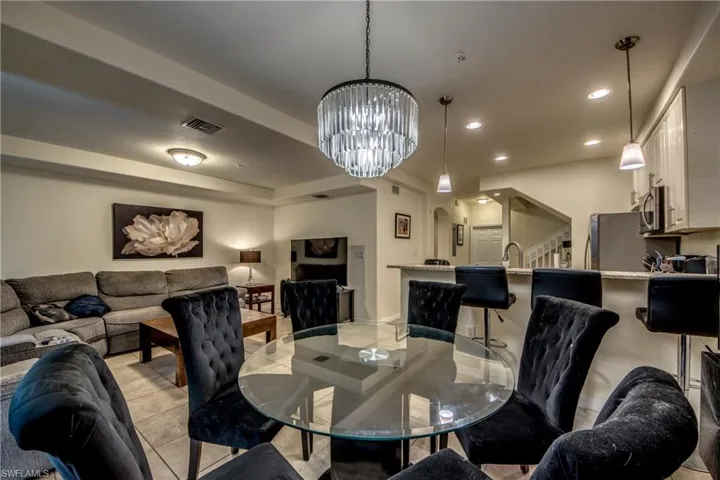 Open concept living , dining room