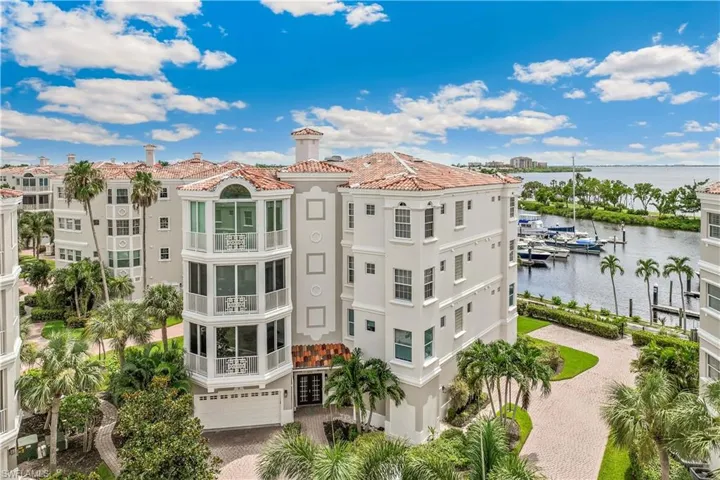 View of building exterior with a water view