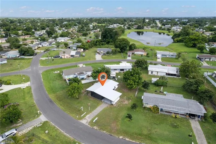 Aerial view of property and surrounding area