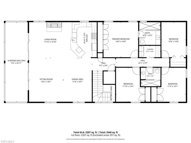 Upstairs Floorplan