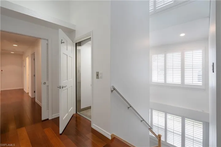 Upstairs elevator