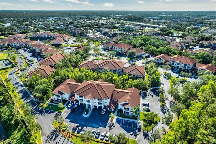 Birds eye view of property