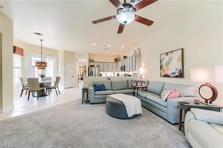 Ample family room seating