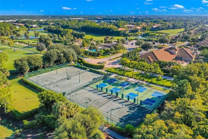 Aerial Hunters Ridge 8 Pickleball & 4 Tennis Courts View 2