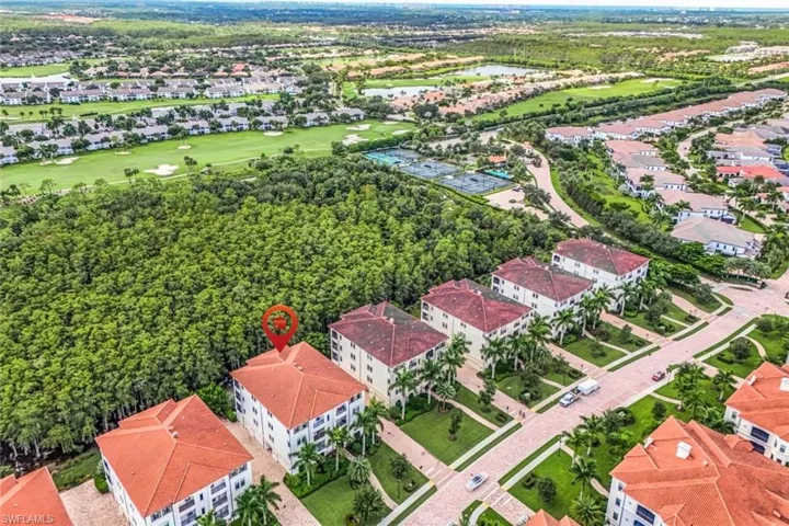 Building 16374 within walking distance to Sports Club pool, tennis, pickleball, bocce