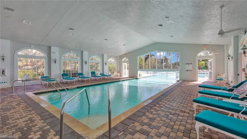 covered heated pool