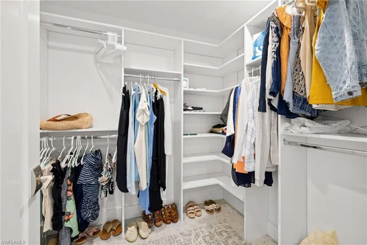 View of spacious closet