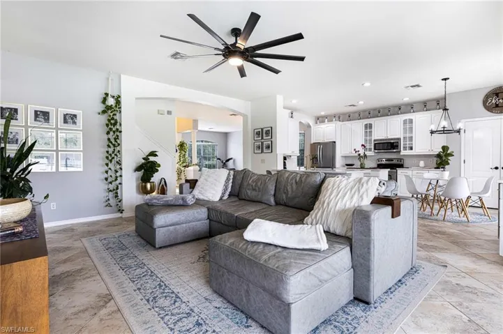 Open concept for entertaining
