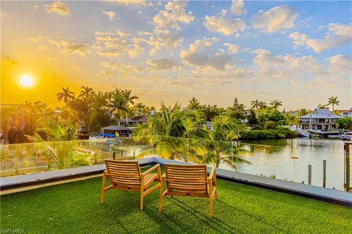 Rooftop sunset terrace