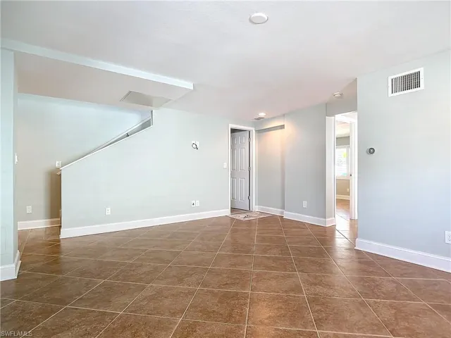 Downstairs tiled living area or guest quarters