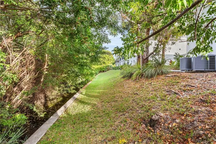 View of grassy yard