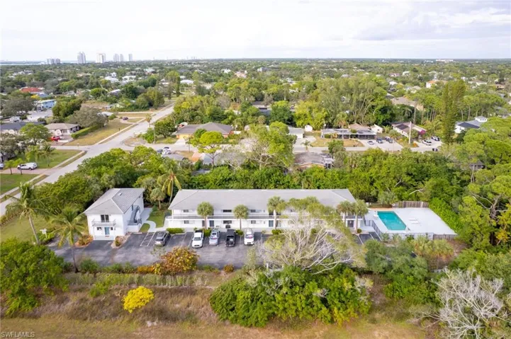 Drone / aerial view facing North