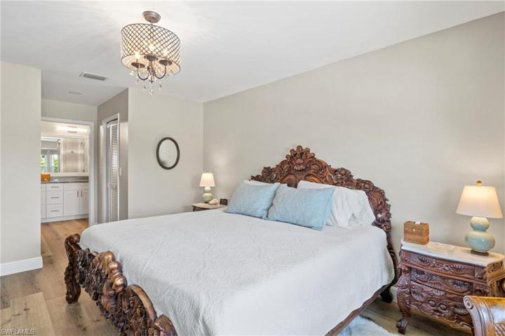 Master bedroom with 2 closets