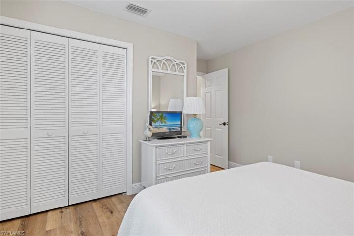 Guest bedroom with ample closet space