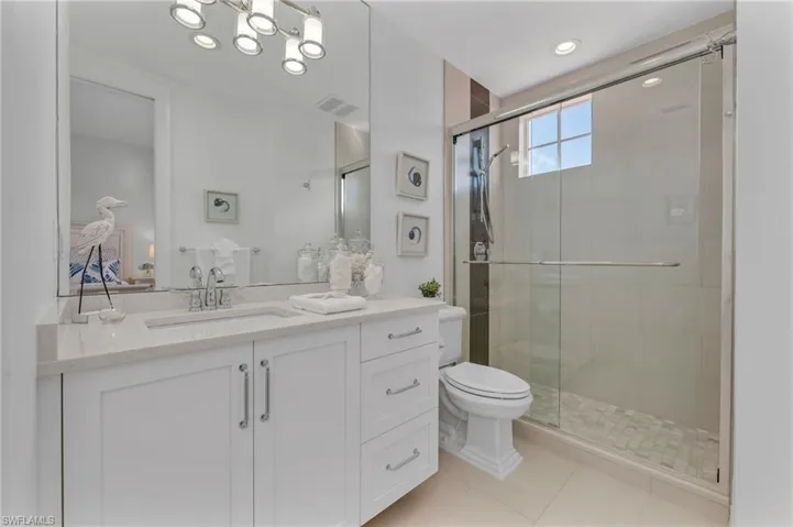 Completely renovated guest bath for your guest's comfort.